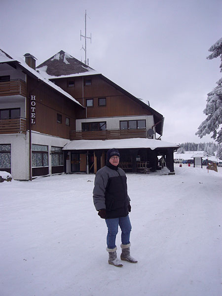 Endlich am Restaurant, jetzt schnell aufw&auml;rmen!