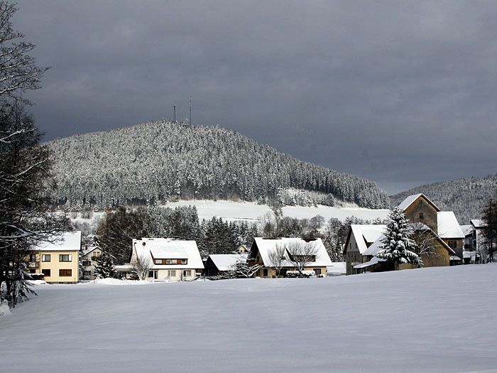 Schneeschwangere Wolken ...