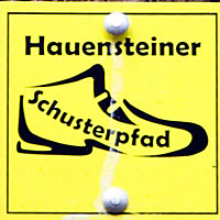 Wegweiser des Hauensteiner Schusterpfads