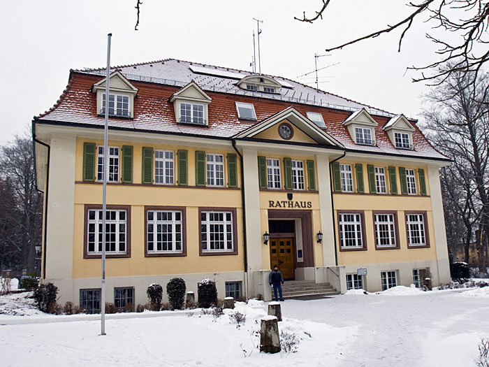Start am Rathaus von Königsfeld