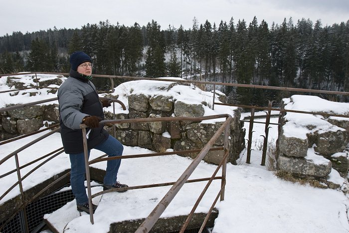 Auf dem Turm der Waldau-Ruine