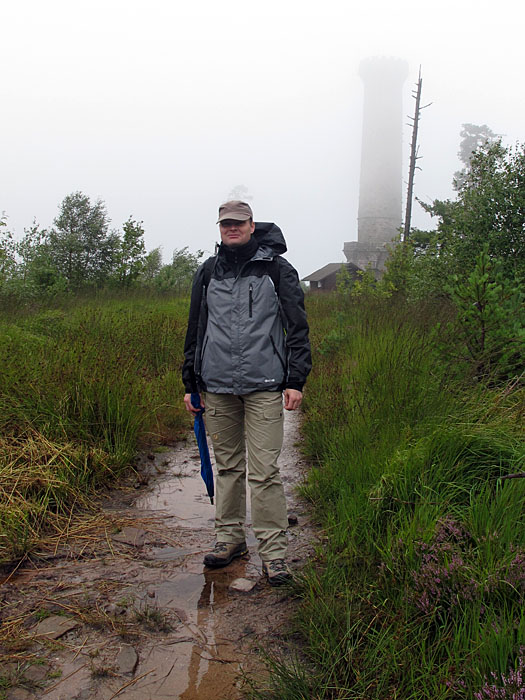 Bei dem heutigen Wetter war der Weg auf dem H&ouml;henzug ewas feucht