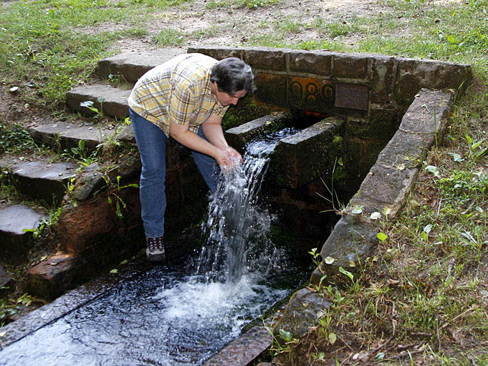 Erfrischung an der R&ouml;sselquelle