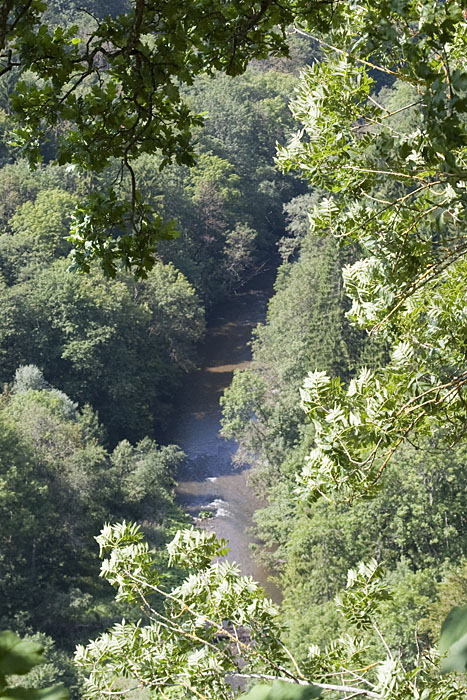 Blick in die Tiefe zur Wutach