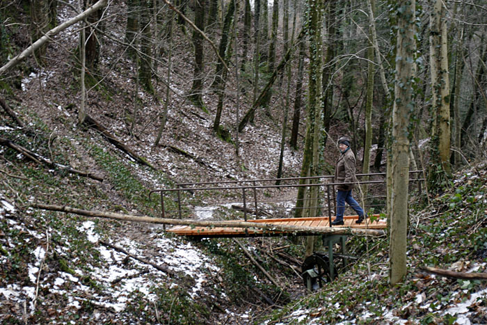 Die Eine geht &uuml;ber die Br&uuml;cke ...