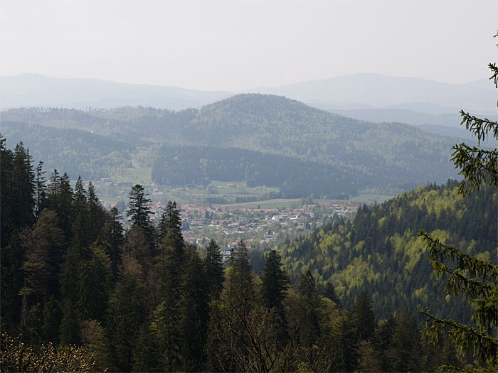 Blick von der Schweiklruhe auf Bodenmais