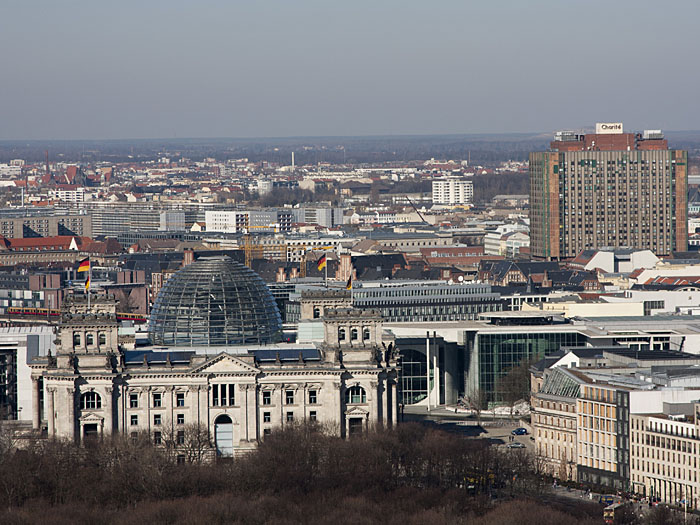 Sicht auf den Reichstag ...