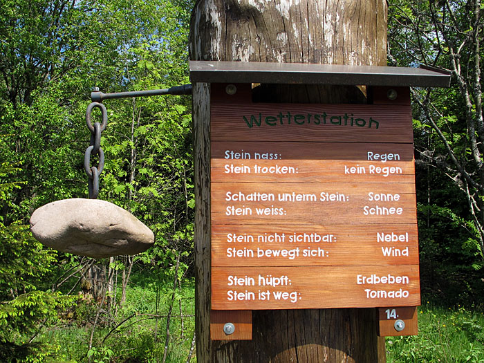 Lustige Wetterstation