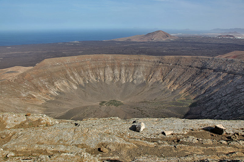 Die Caldera vom h&ouml;chsten Punkt aus gesehen