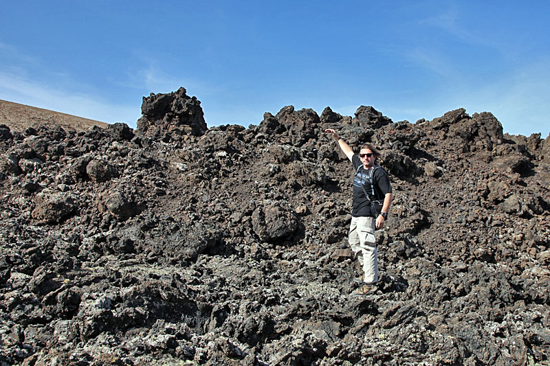 Die Lava ist hoch aufget&uuml;rmt