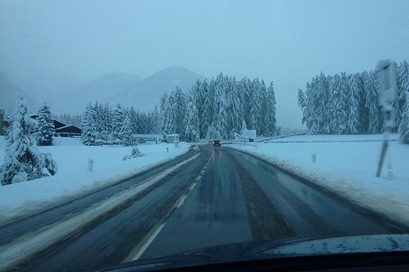 ... als es hell wird, sind die Stra&szlig;en wieder einigerma&szlig;en frei