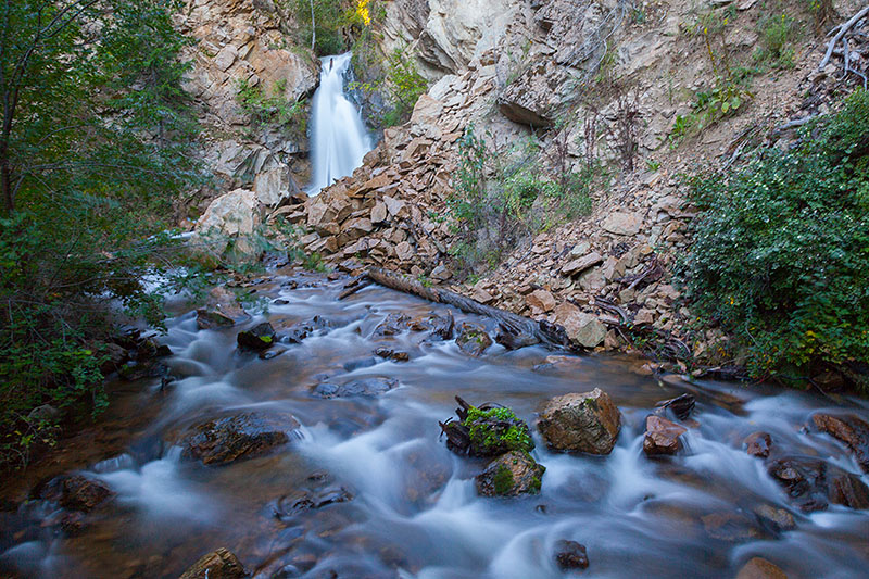 Der Hardy Fall, hier kommen die Lachse nicht mehr weiter