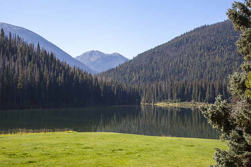 Wir wandern um den Lightning Lake