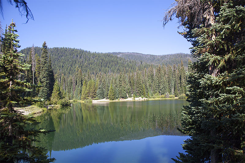 Immer wieder gibt es sch&ouml;ne Blicke auf den See