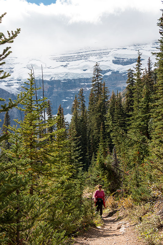 Auf dem Weg zum Mirror Lake
