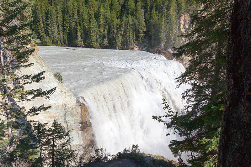 Wapta Falls von der Seite ...
