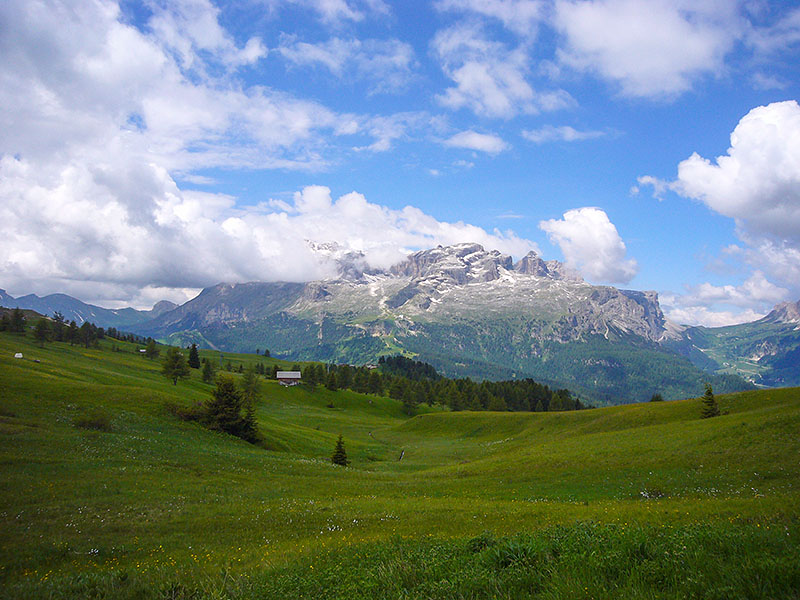 Blick auf die Sella-Gruppe