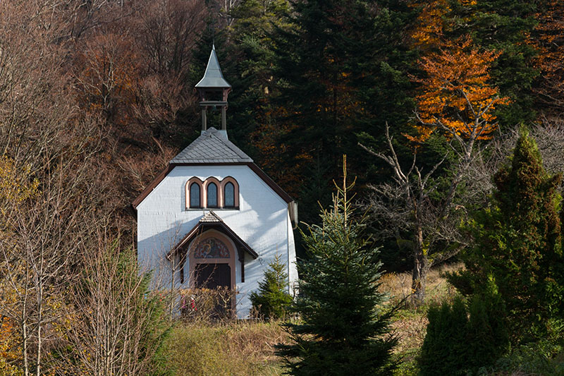 Nochmal die St. Antonius Kapelle, von der wei&szlig;en Seite