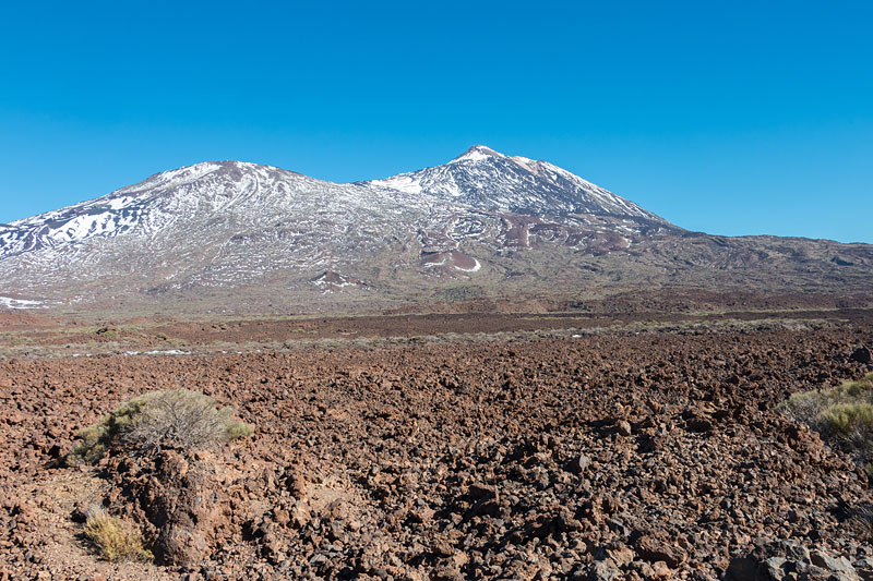 Der Teide in Sicht (rechter Gipfel)