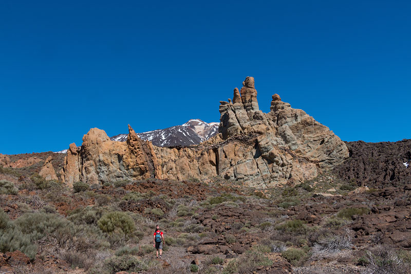 Schöne Felsformation vor dem Teide