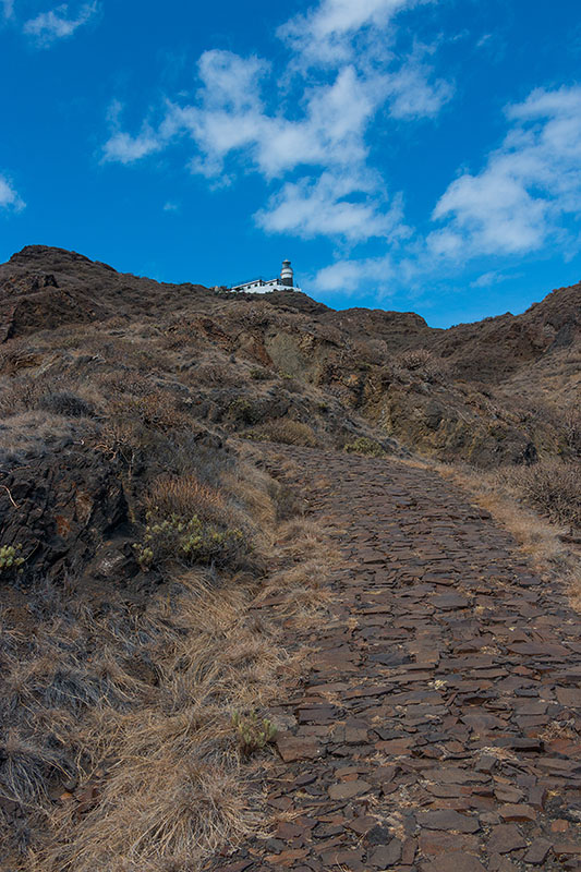 Nun geht es zum Leuchtturm hinauf