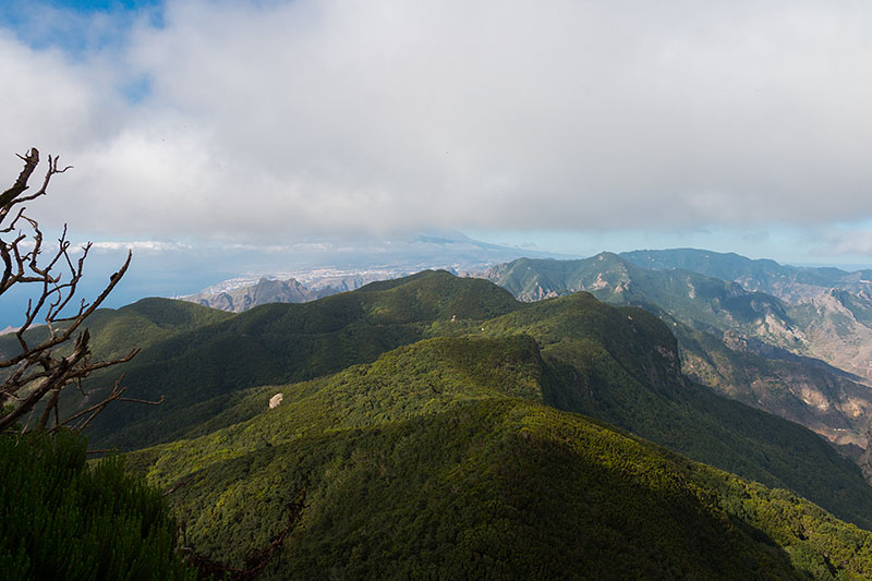 Blick über die Berge ...