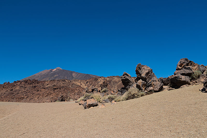 Blick von der Las Cañadas auf den Teide