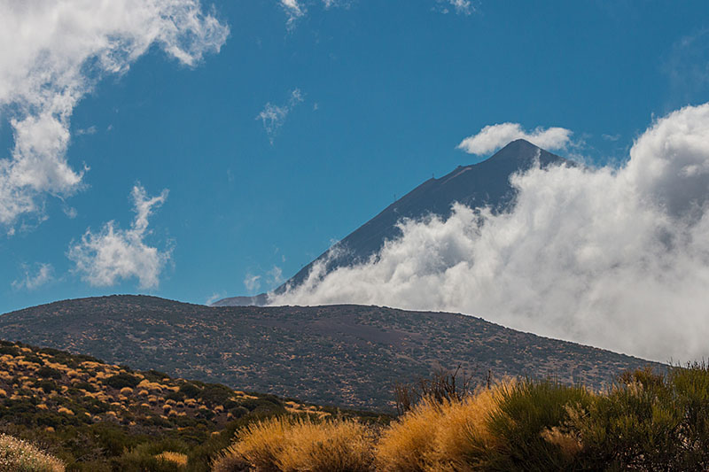 Blick zurück zum Teide ...