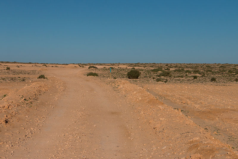 Weg durch die Ebene El Jable