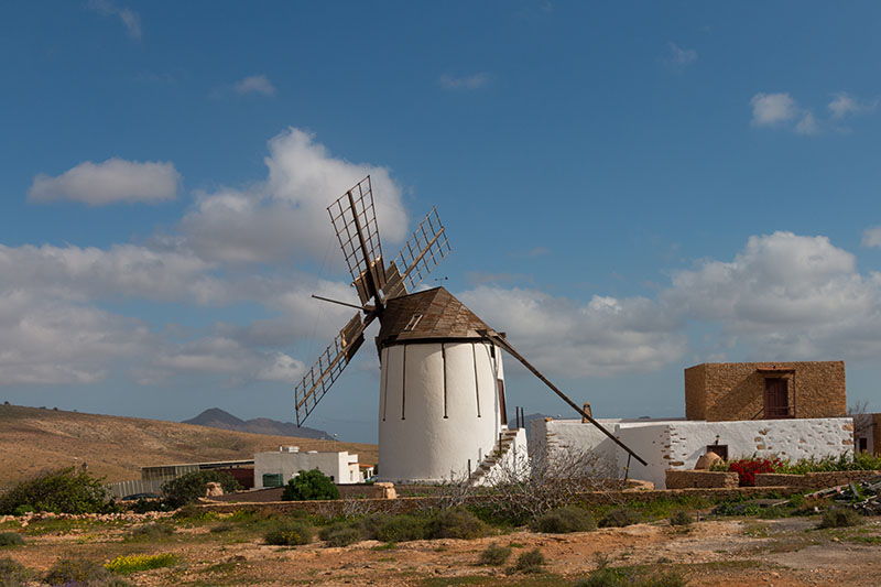Restaurierte Windmühle