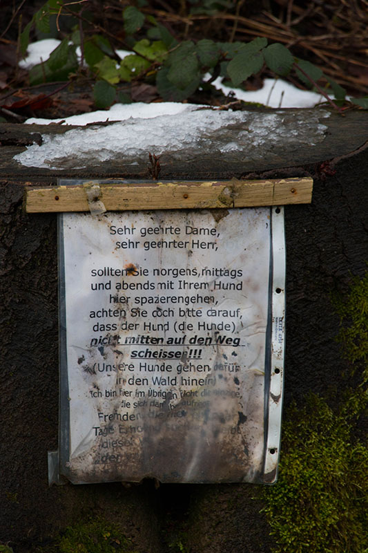 ... mit Bio-Tretminen - die waren wirklich zahlreich vorhanden :-(