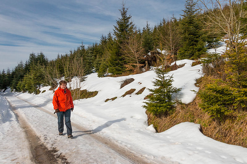 Von oben Sonne, von unten Schnee, schön