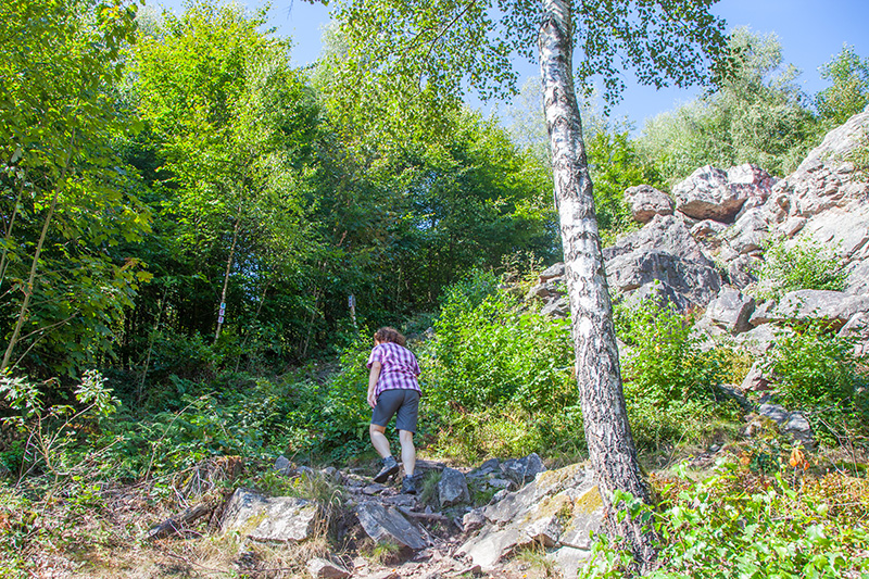 Steiler Aufstieg ...