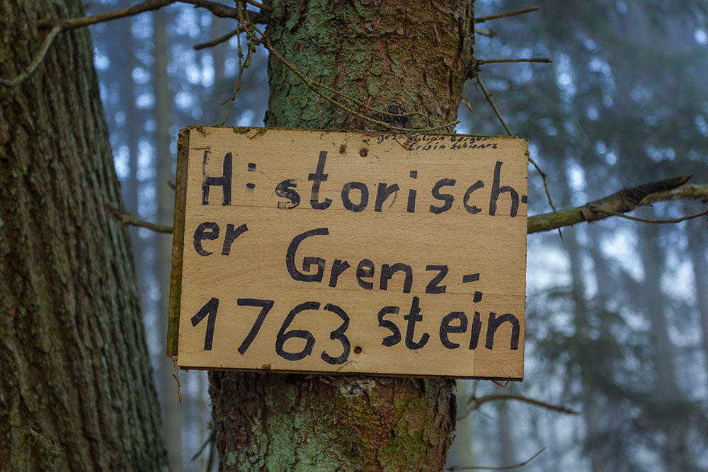 Hinweis: Historischer Grenzstein