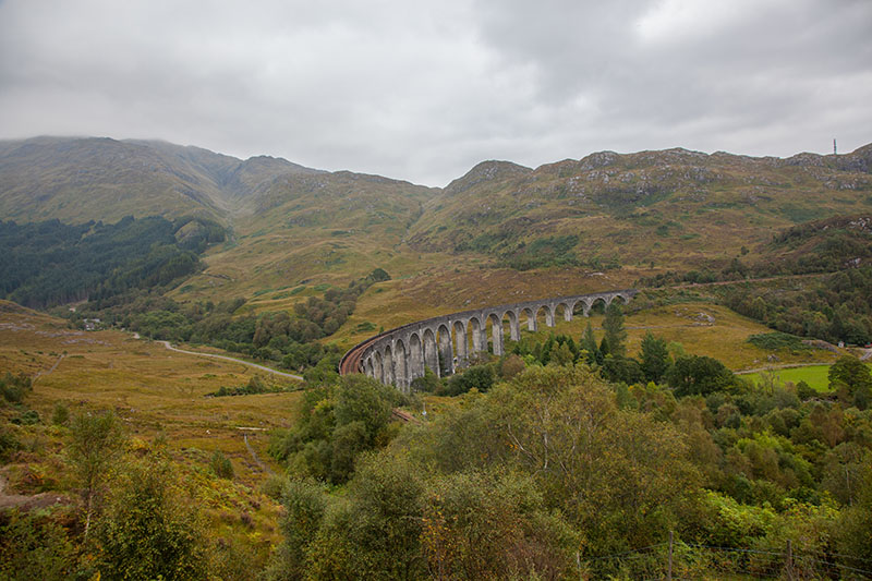 Das Glenfinnan-Viadukt wurde in zahlreichen Filmen (z. B. Harry Potter) als Kulisse genutzt