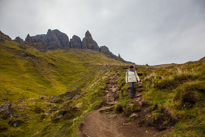 ... doch die Steine sind zum Teil ganz schön wackelig