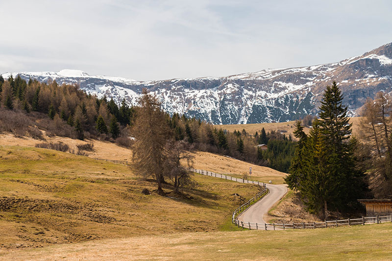 Die höheren Lagen sind noch schneebedeckt