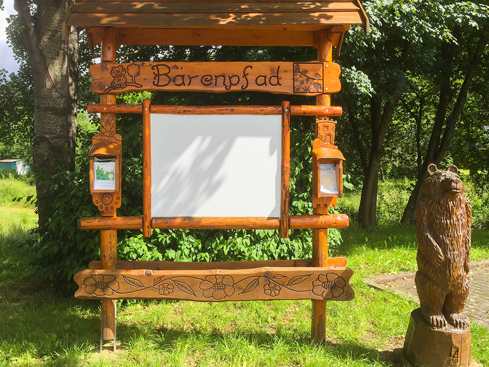 Am Start des Bärenpfads