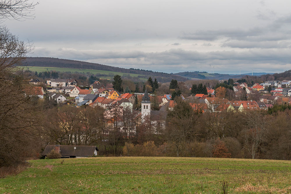 Blick auf das Örtchen Fürth