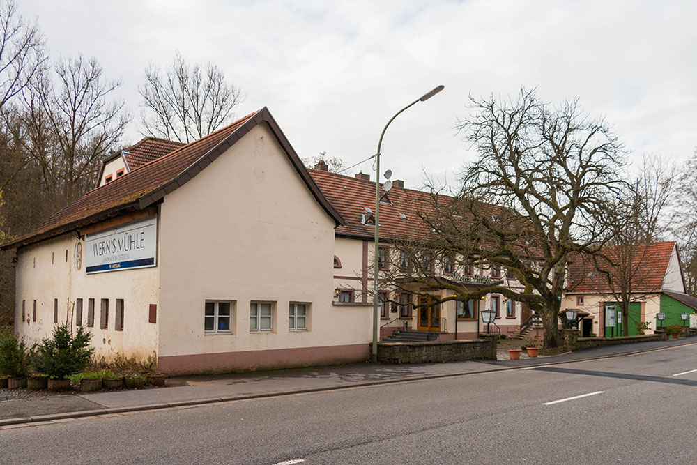An Werns Mühle, hier ist auch Start und Ziel der Wanderung