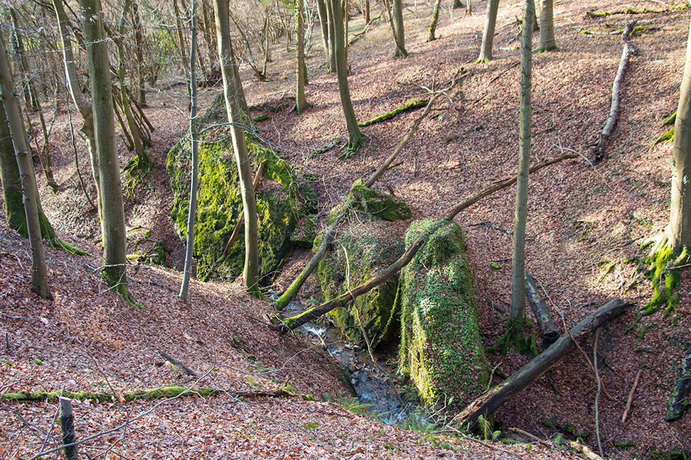 Am Daufels, alte Kalktuffsteinterrassen