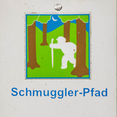 Kennzeichnung des Schmugglerpfads 