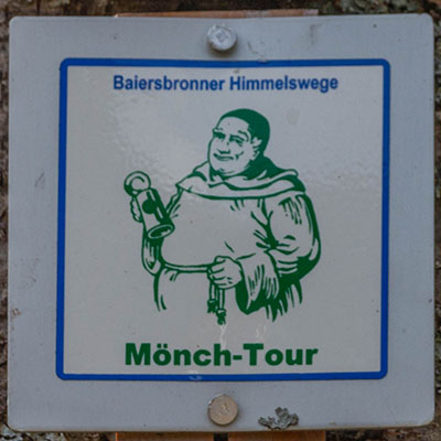Kennzeichnung des Baiersbronner Himmelsweges: "M&ouml;nch-Tour"