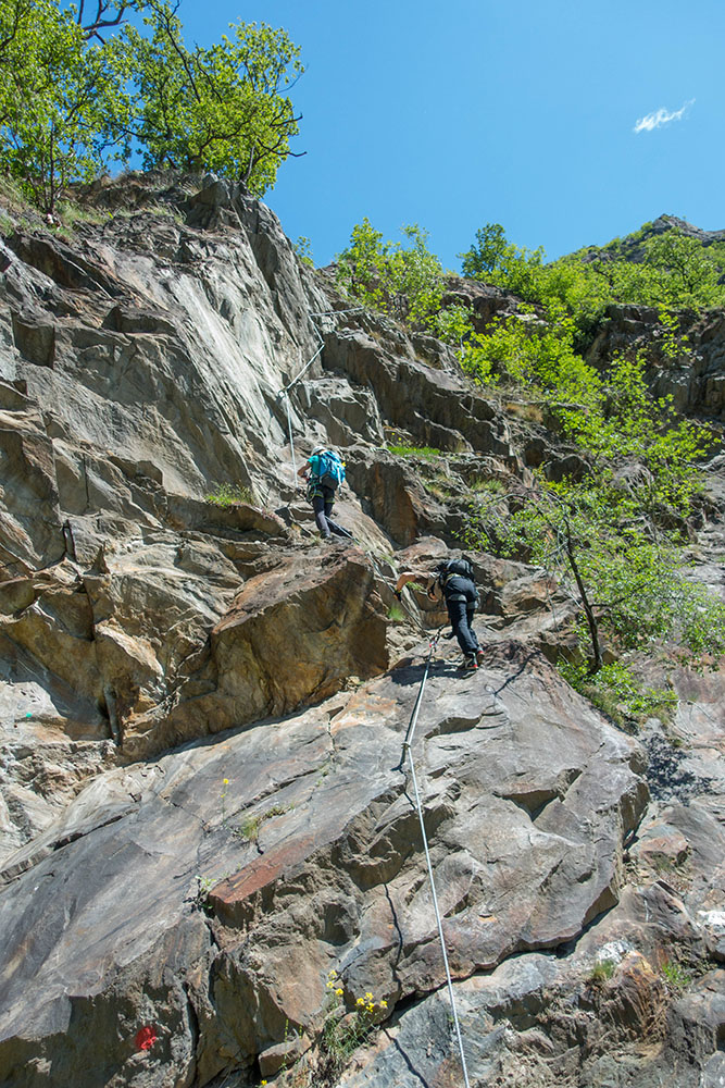 Nach der Seilbr&uuml;cke geht es hier weiter