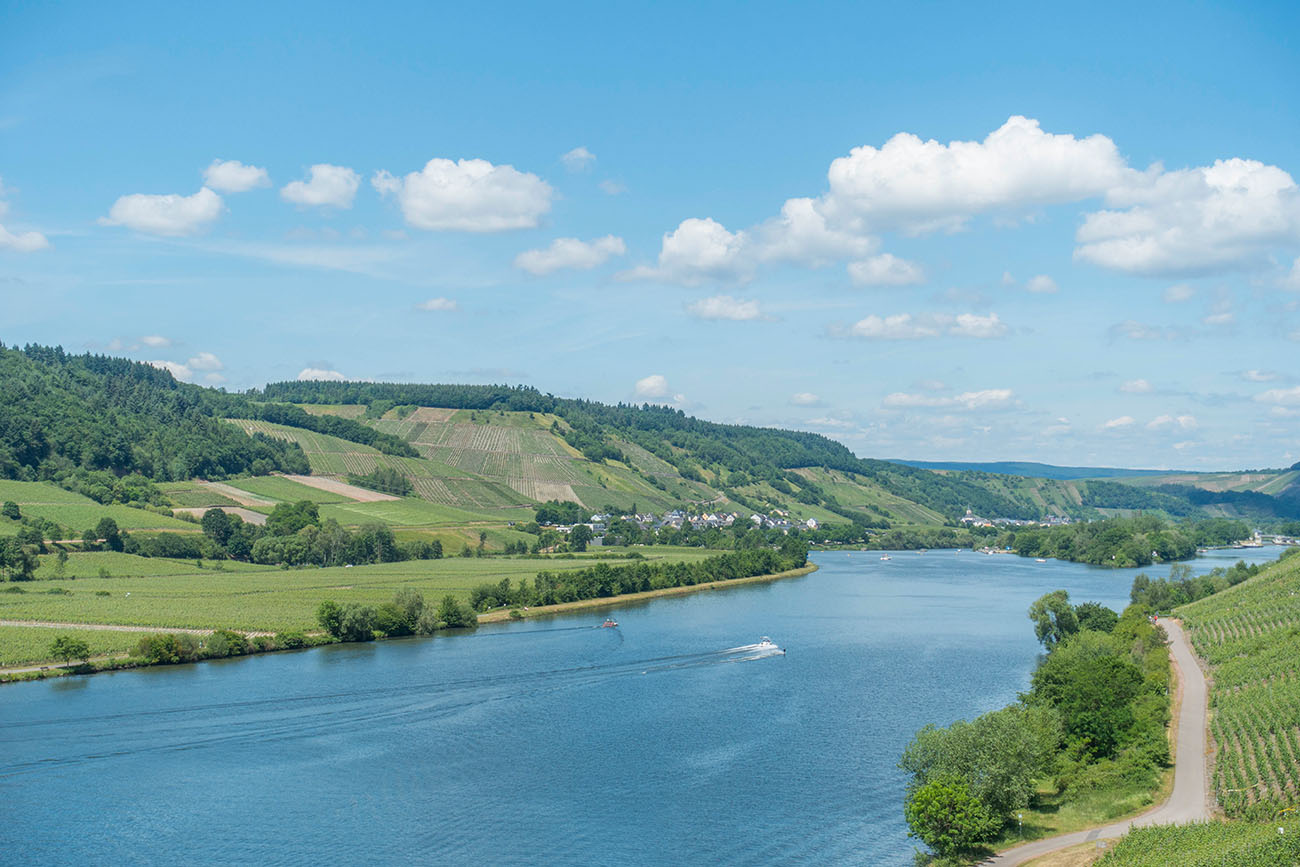 ... erreichen wir nochmals die Mosel ...