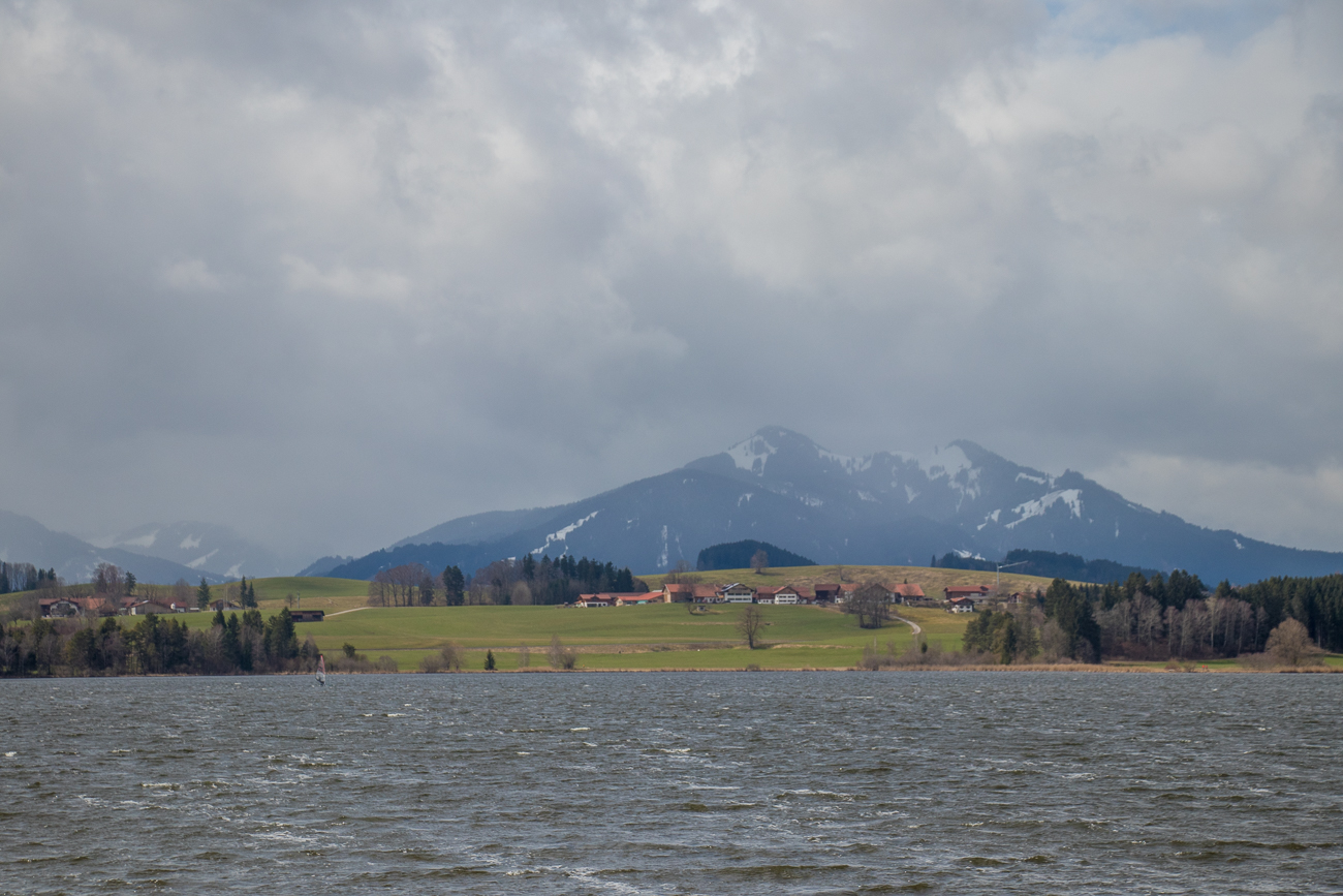 Abschied vom Hopfensee, der bei schönem Wetter traumhaft ist 