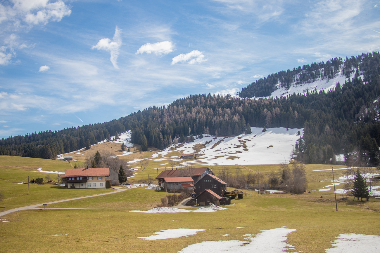 Anfahrt nach Scheidegg: Hochplateau Hagspiel 