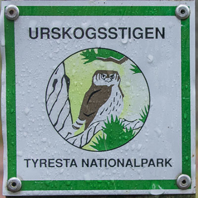 Kennzeichnung des ersten Teilstücks unserer Wanderung