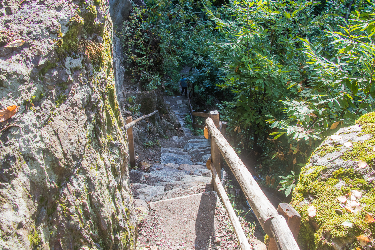 Neben dem Weg nach unten ...