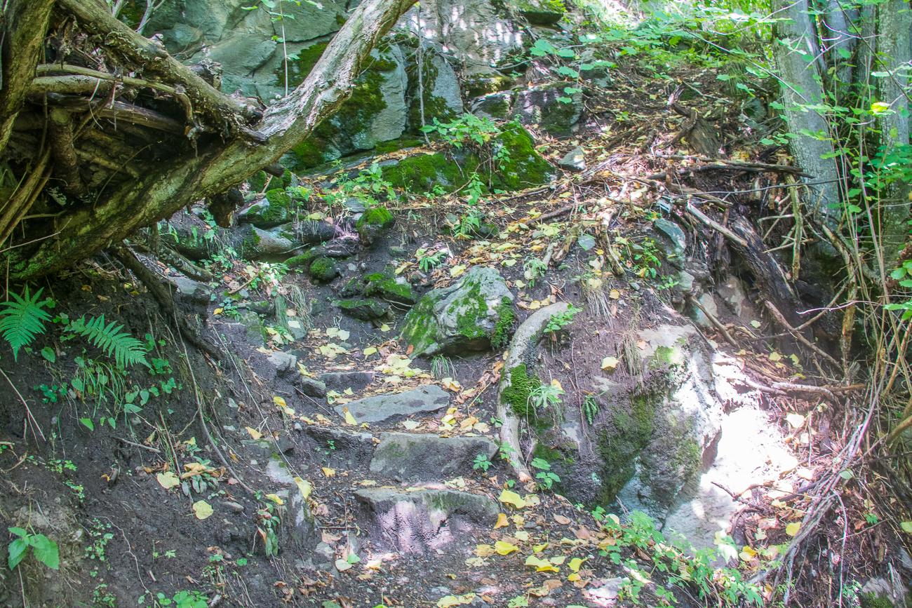 Manche Stellen sind schon etwas ausgetreten